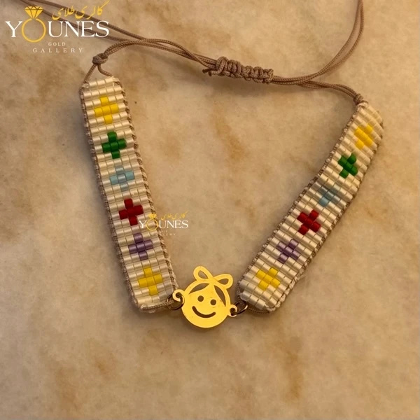 دستبند میوکی دختر طلا